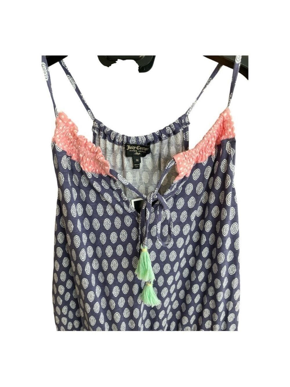 NWT Juicy Couture Black Label Sleep Romper Size Medium - Picture 5 of 7